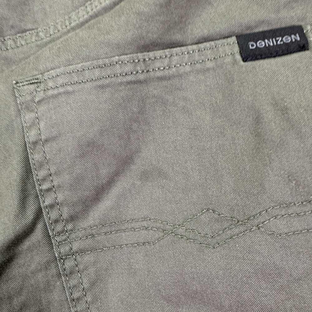Denizen Jogger Pants Mens XL Green Elastic Waist Cuffed Stretch Casual Travel - Picture 9 of 10